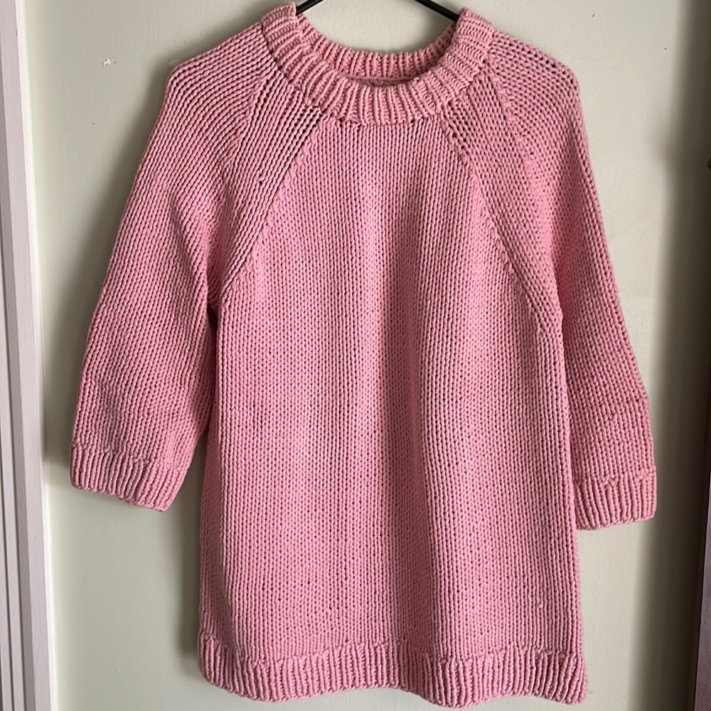 Oversized pink sweater